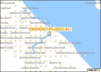 map of Kampong Tanjong Lali