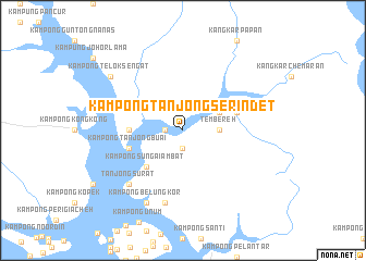 map of Kampong Tanjong Serindet