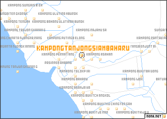 map of Kampong Tanjong Siam Baharu