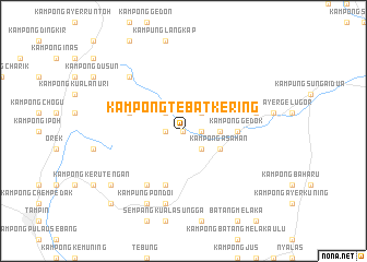 map of Kampong Tebat Kering