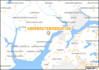 map of Kampong Tebing Runtoh