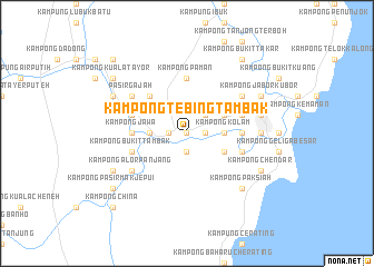 map of Kampong Tebing Tambak