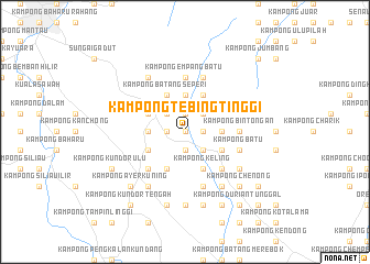 map of Kampong Tebing Tinggi