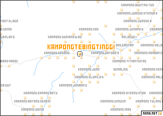 map of Kampong Tebing Tinggi