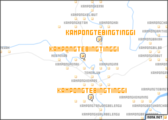 map of Kampong Tebing Tinggi