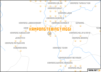 map of Kampong Tebing Tinggi