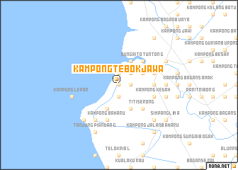 map of Kampong Tebok Jawa