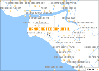 map of Kampong Tebok Muntil