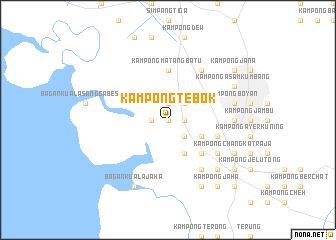 map of Kampong Tebok