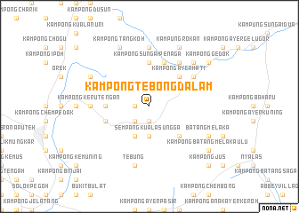 map of Kampong Tebong Dalam