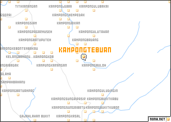 map of Kampong Tebuan