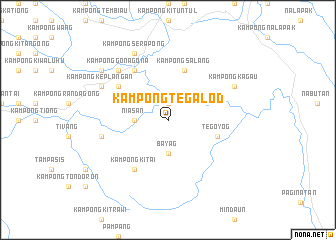 map of Kampong Tegalod