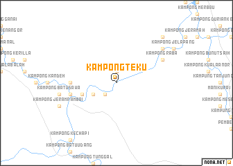 map of Kampong Teku
