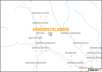 map of Kampong Telebong