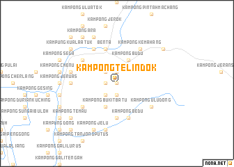 map of Kampong Telindok