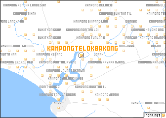 map of Kampong Telok Bakong