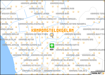 map of Kampong Telok Gelam