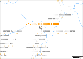 map of Kampong Telok Melaka