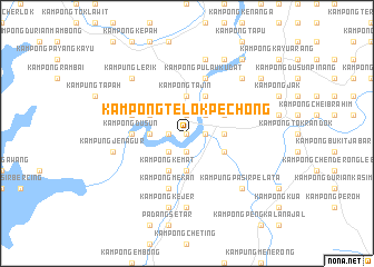 map of Kampong Telok Pechong