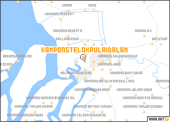 map of Kampong Telok Pulai Dalam