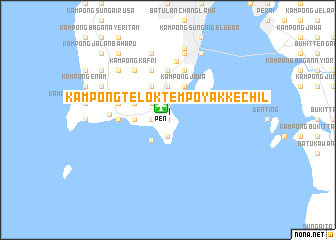 map of Kampong Telok Tempoyak Kechil