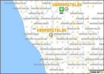 map of Kampong Telok