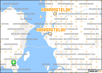 map of Kampong Telok