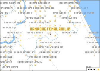 map of Kampong Temala Hilir