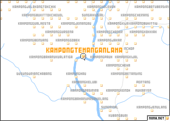 map of Kampong Temangan Lama