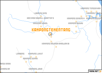 map of Kampong Tementang