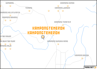 map of Kampong Temeroh