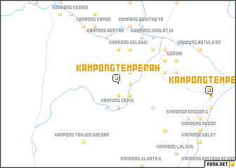 map of Kampong Temperah