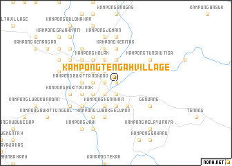 map of Kampong Tengah Village