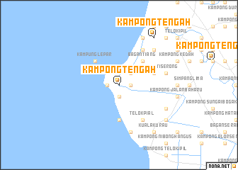 map of Kampong Tengah