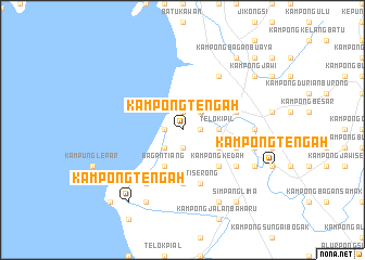 map of Kampong Tengah