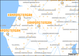 map of Kampong Tengah