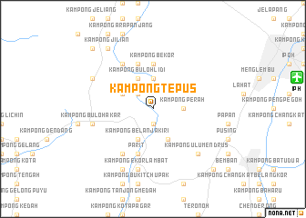 map of Kampong Tepus