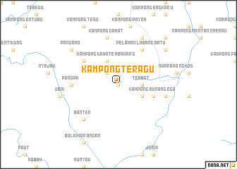 map of Kampong Teragu