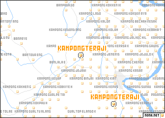 map of Kampong Teraji