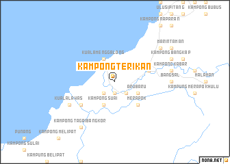 map of Kampong Terikan