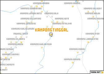 map of Kampong Tinggal