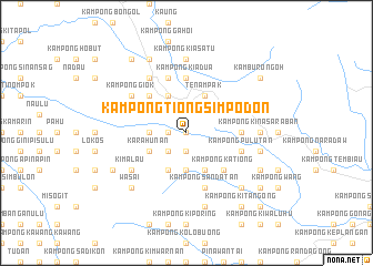 map of Kampong Tiong Simpodon