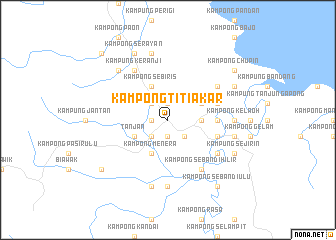 map of Kampong Titiakar