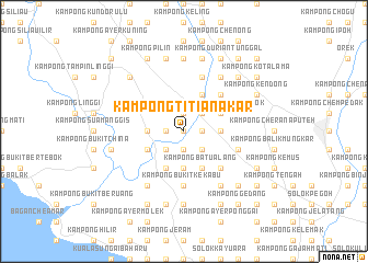 map of Kampong Titian Akar