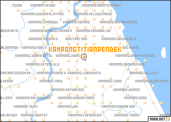 map of Kampong Titian Pendek