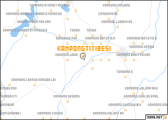 map of Kampong Titi Besi