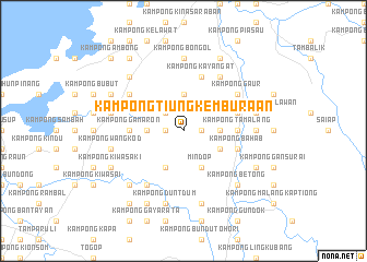 map of Kampong Tiung Kemburaan