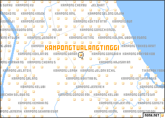 map of Kampong Tualang Tinggi