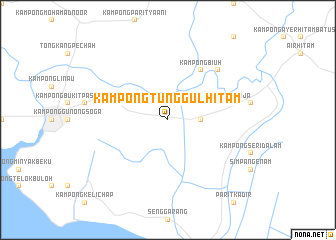 map of Kampong Tunggul Hitam