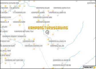 map of Kampong Turus Gading